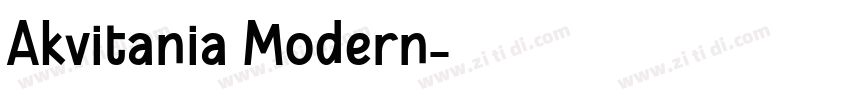 Akvitania Modern字体转换